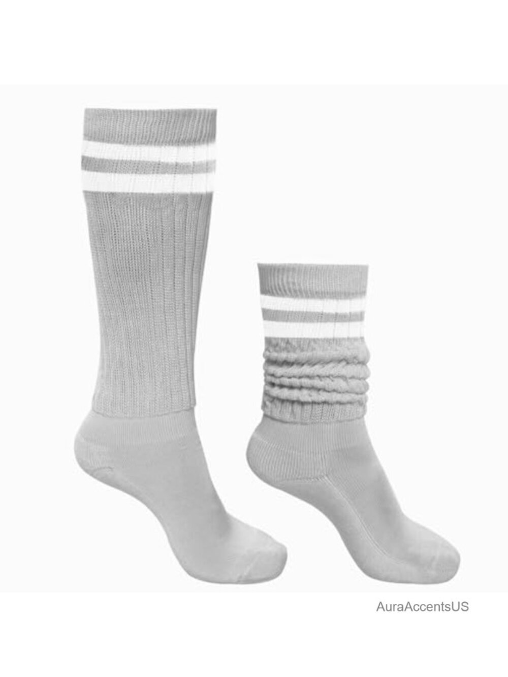 Slouch Socks Striped Slouch Scrunch Socks Women Girls 90s Party